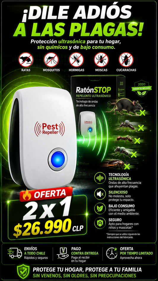 RatónStop - repelente ultrasónico para el hogar